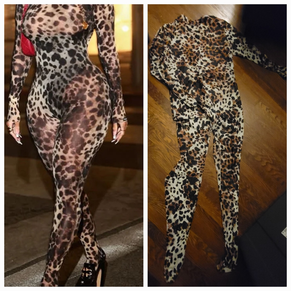 Leopard Print Jumpsuit